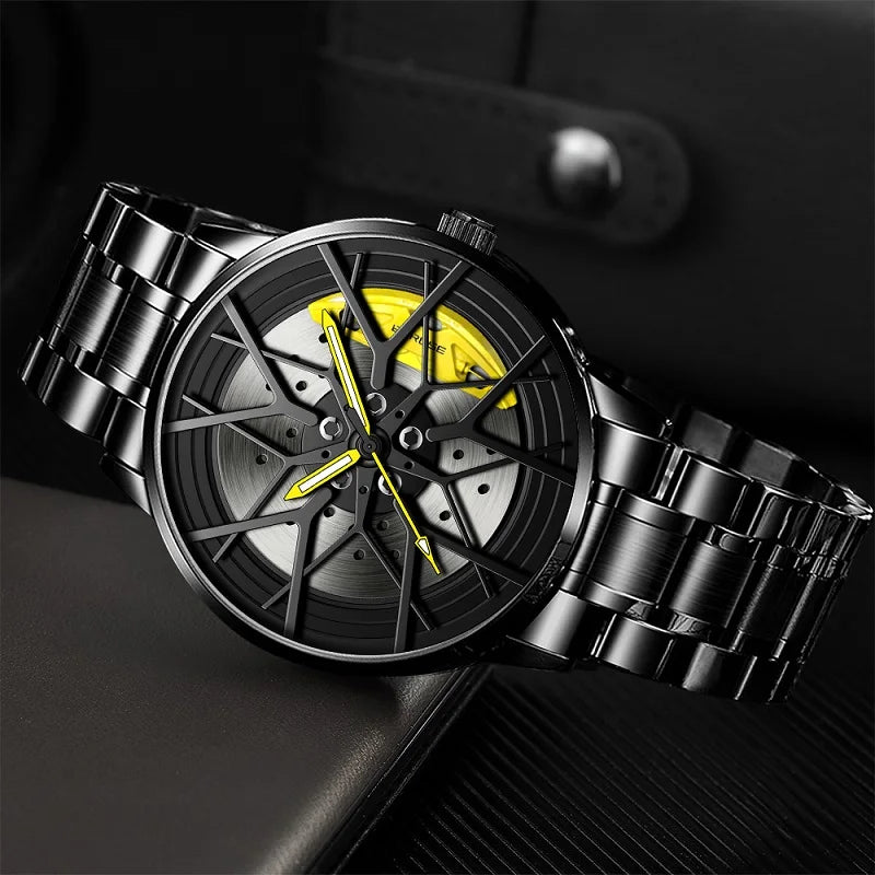 Modern Mens Car Wheel Watch