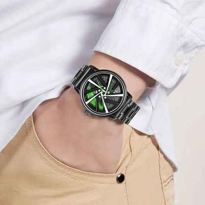 NS brand Fashion Mens Car Wheel Watch