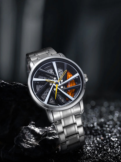 NS brand Fashion Mens Car Wheel Watch