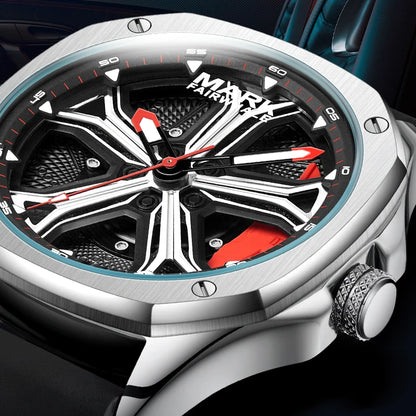 Mark Fairwhale Wheel Rotation Design Waterproof Men's Watch